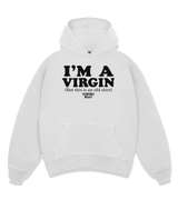 1 white Boxy Hoodie black I'M A VIRGIN (But this is an old shirt) #color_white