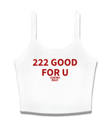 1 white Cami Crop Top red 222 GOOD FOR U #color_white