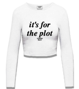 1 white Cropped Longsleeve black it's for the plot #color_white