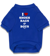 2 blue Pet T-Shirt white I love SHOES BAGS & BOYS #color_blue