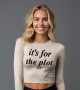 2 cream Cropped Longsleeve black it's for the plot #color_cream