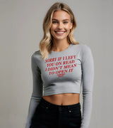 2 grey Cropped Longsleeve red SORRY IF I LEFT YOU ON READ I DIDN'T MEAN TO OPEN IT #color_grey