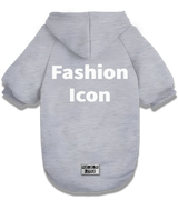 2 grey Pet Hoodie white Fashion Icon #color_grey