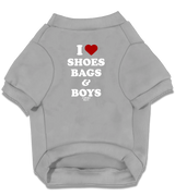2 grey Pet T-Shirt white I love SHOES BAGS & BOYS #color_grey