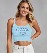 2 lightblue Cami Crop Top navyblue This Song Reminds Me of You #color_lightblue