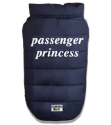 2 navy Pet Puffer Jacket white passenger princess #color_navy