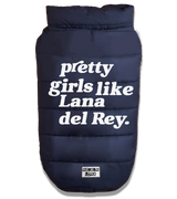 2 navy Pet Puffer Jacket white pretty girls like Lana del Rey #color_navy