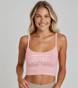 2 pink Cami Crop Top white SORRY IF I LEFT YOU ON READ I DIDN'T MEAN TO OPEN IT #color_pink