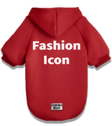 2 red Pet Hoodie white Fashion Icon #color_red