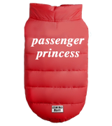 2 red Pet Puffer Jacket white passenger princess #color_red