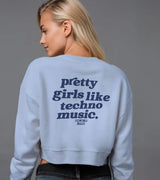 2 serene Cropped Sweatshirt navyblue pretty girls like techno music #color_serene
