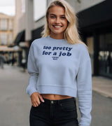 2 serene Cropped Sweatshirt navyblue too pretty for a job #color_serene