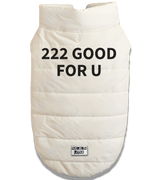 2 white Pet Puffer Jacket black 222 GOOD FOR U #color_white