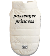2 white Pet Puffer Jacket black passenger princess #color_white