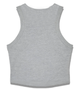 3 grey Tank Crop Top Back #color_grey